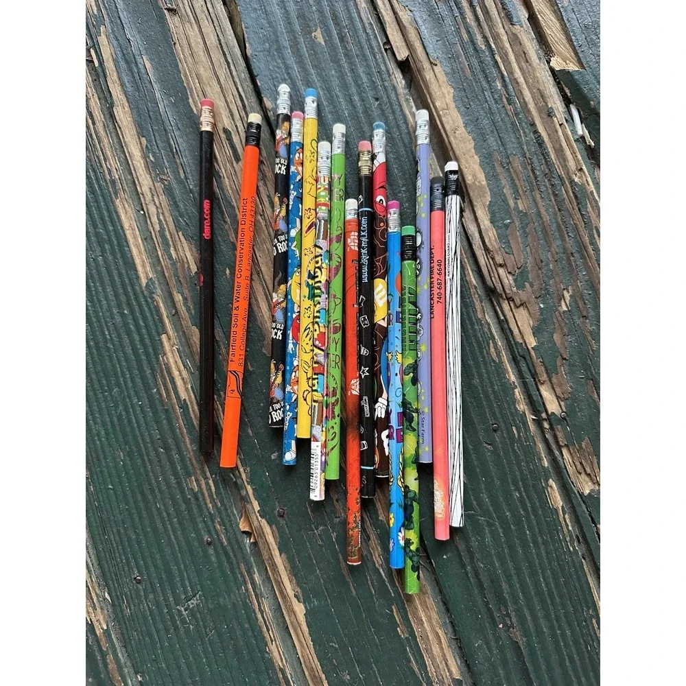 80s/90s Novelty Pencils DARE Got Milk Hersheys‎ Topper Metallic Nostalgia Lot